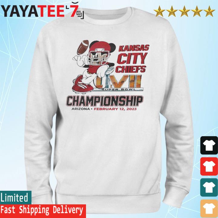 Mickey Mouse Kansas City Chiefs Super Bowl Lvii Championship 2023