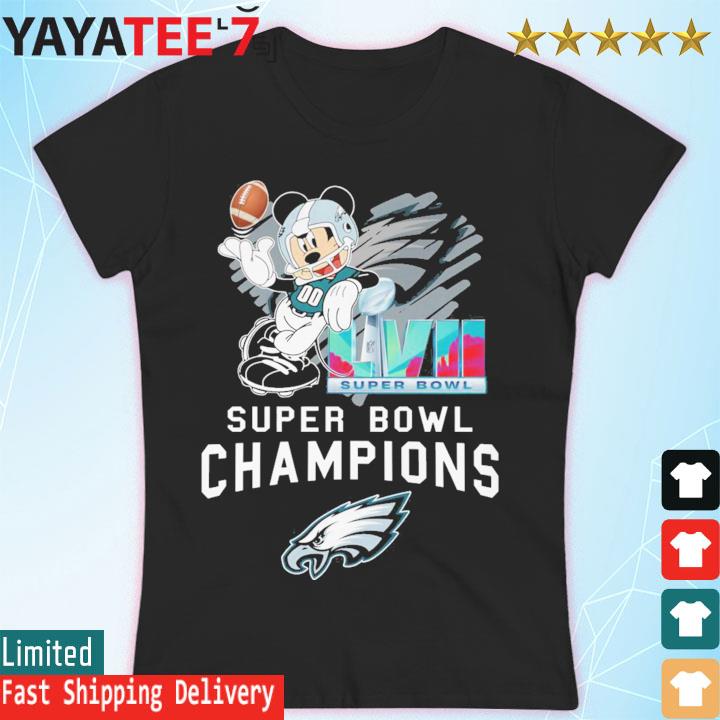 Offiical Mickey Mouse Philadelphia Eagles Super Bowl LVII 2023 Champions  shirt, hoodie, sweater, long sleeve and tank top