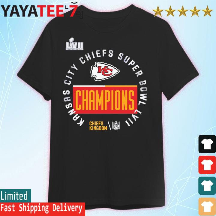 Official Nike Kansas City Chiefs Super Bowl LVII Champions Locker Room Trophy Collection T-Shirt