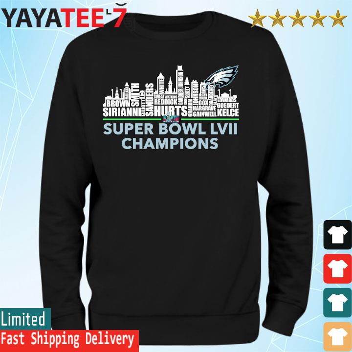 Philadelphia Eagles City Skyline 2022 Super Bowl LVII Champions