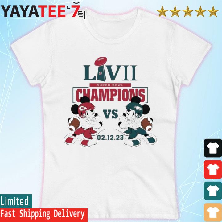 Super Bowl LVII 2023 Kansas City Chiefs Vs Philadelphia Eagles Shirt - T- shirts Low Price