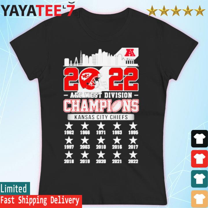 2022 AFC West Division Champions Kansas City Chiefs 1962-2022 Shirt,  hoodie, sweater, long sleeve and tank top