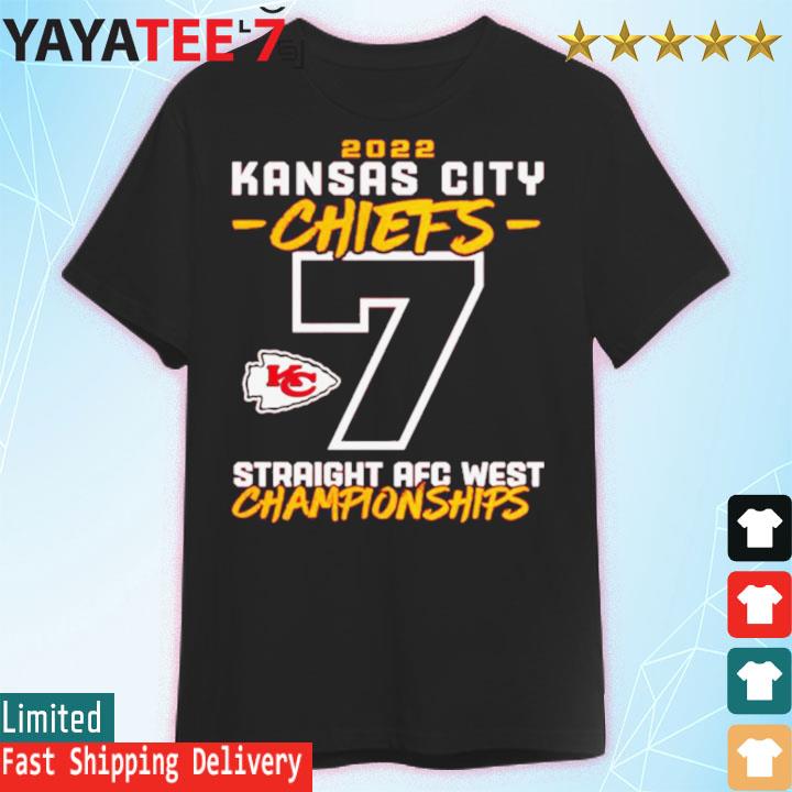 Offiical Kansas City Chiefs Straight AFC West Division Championships 2022 Shirt