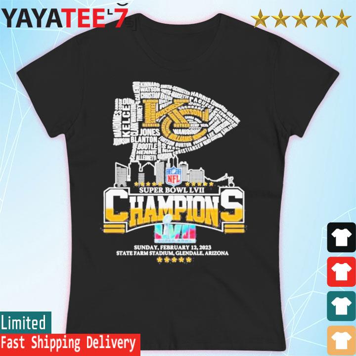 Kansas City Chiefs Name & Number Graphic T-Shirt - Womens