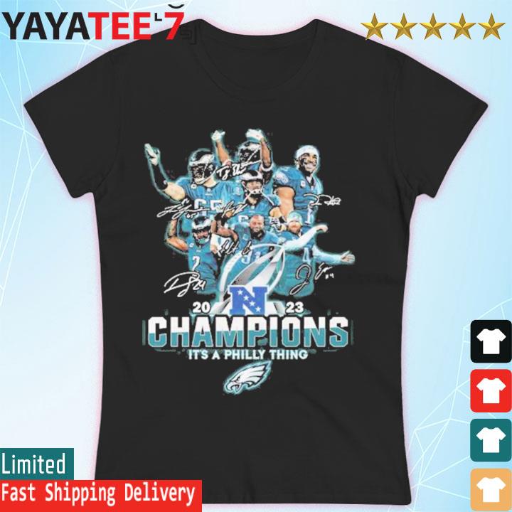 Philadelphia Eagles football players signatures 2023 Champions it's a  Philly thing logo shirt, hoodie, sweater, long sleeve and tank top