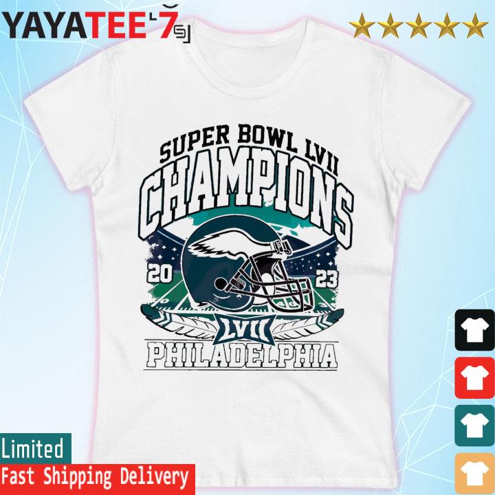 Philadelphia Eagles Champions Super Bowl 2023 helmet s Women's T-shirt