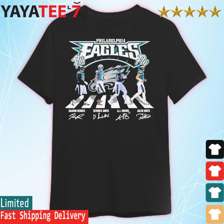 Funny philadelphia Eagles Abbey Road Fly Eagles Fly Signatures