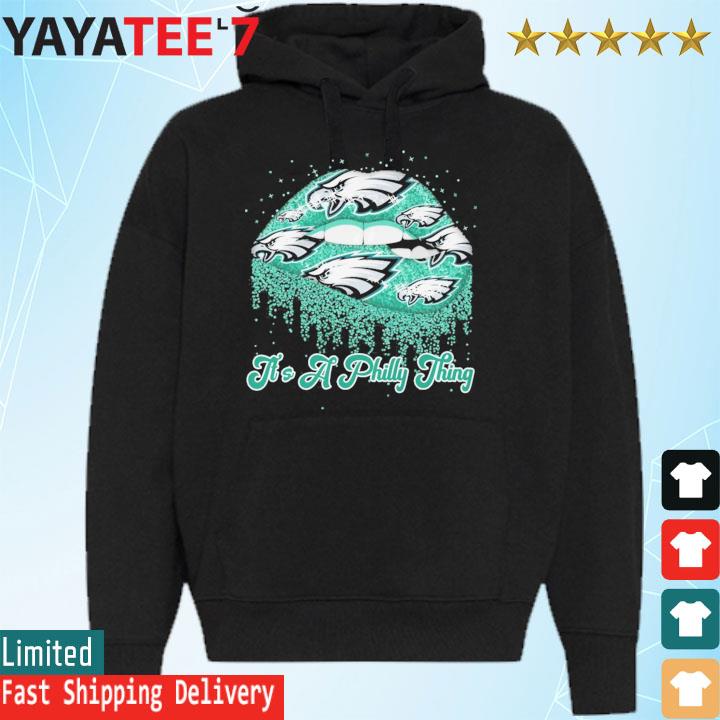 Philadelphia Eagles lips philly thing lips glitter shirt, hoodie, sweater,  long sleeve and tank top