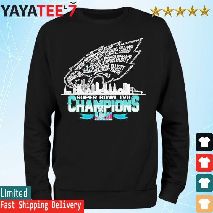 Philadelphia Eagles logo Super Bowl Lvii champions s Sweatshirt