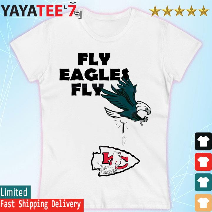 Fly Eagles fly Philadelphia Eagles over Kansas City Chiefs shirt, hoodie,  sweater and v-neck t-shirt