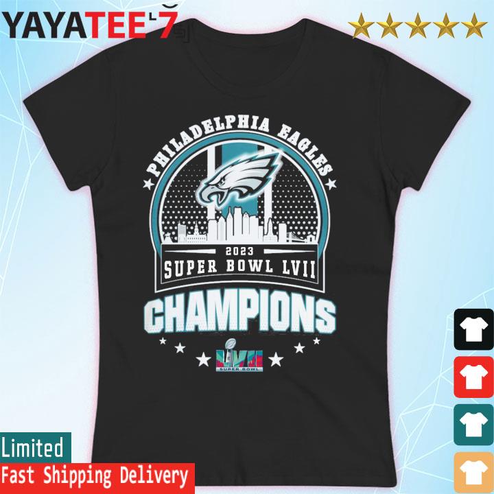 Official Philadelphia Eagles Super BOWL LVII 2023 Champions matchup skyline  shirt, hoodie, sweater, long sleeve and tank top