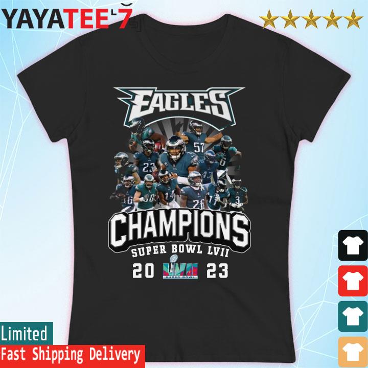 Philadelphia eagles super bowl lvii 2023 team champions shirt, hoodie,  sweater, long sleeve and tank top