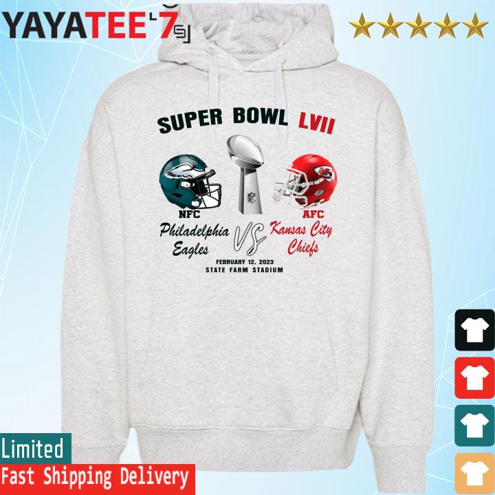 The Eagles Vs Chiefs Feb 12 2023 Super Bowl LVII T Shirt, hoodie, sweater,  long sleeve and tank top