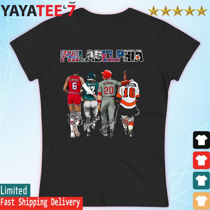 Philadelphia Sport Teams 76ers Eagles Flyers Phillies s Women's T-shirt