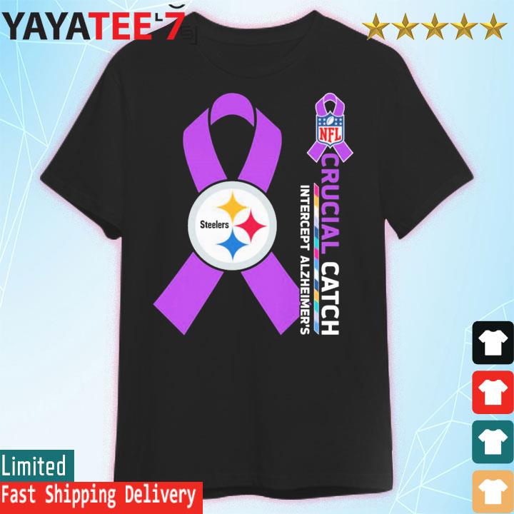 Pittsburgh Steelers NFL Crucial Catch Intercept Alzheimer's shirt, hoodie,  sweater, long sleeve and tank top