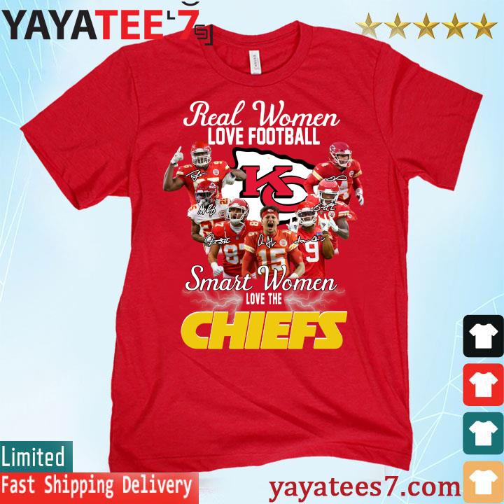 Super Bowl 2023 Real Women Love Football Smart Women Love The Kansas City  Chiefs Signatures T-shirt - REVER LAVIE