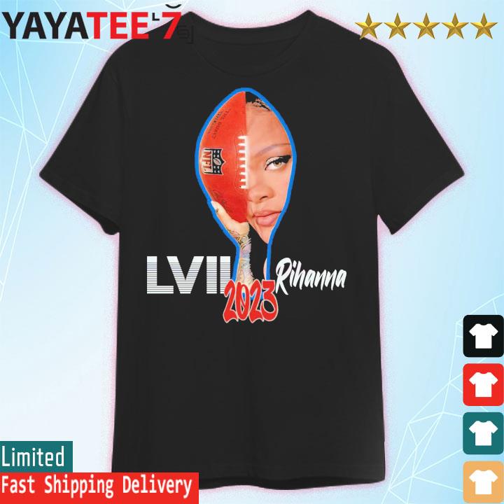 Rihanna Super Bowl Halftime Show 2023 Black T-shirt