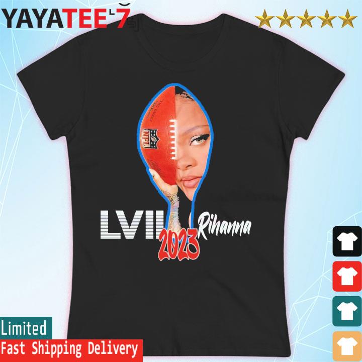 Rihanna Super Bowl Halftime Show 2023 Black T-shirt