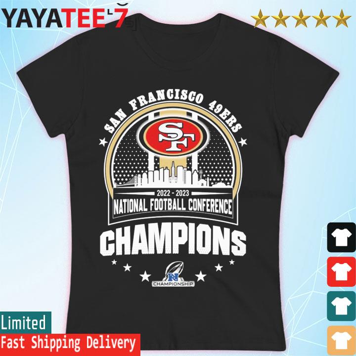 San Francisco 49ers 2021-2022 National Football Conference Champions shirts,Sweater,  Hoodie, And Long Sleeved, Ladies, Tank Top