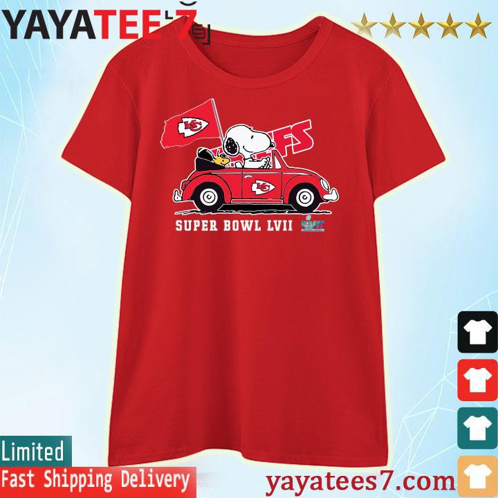 Snoopy Woodstock Driving Car Kansas City Chiefs Shirt - High