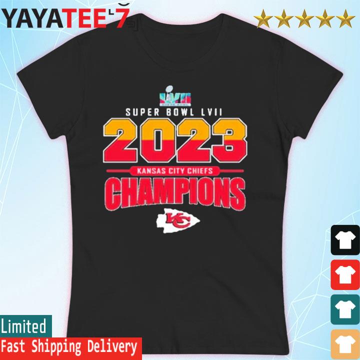 Super Bowl LVII 2023 Kansas City Chiefs Champions hot s Women's T-shirt
