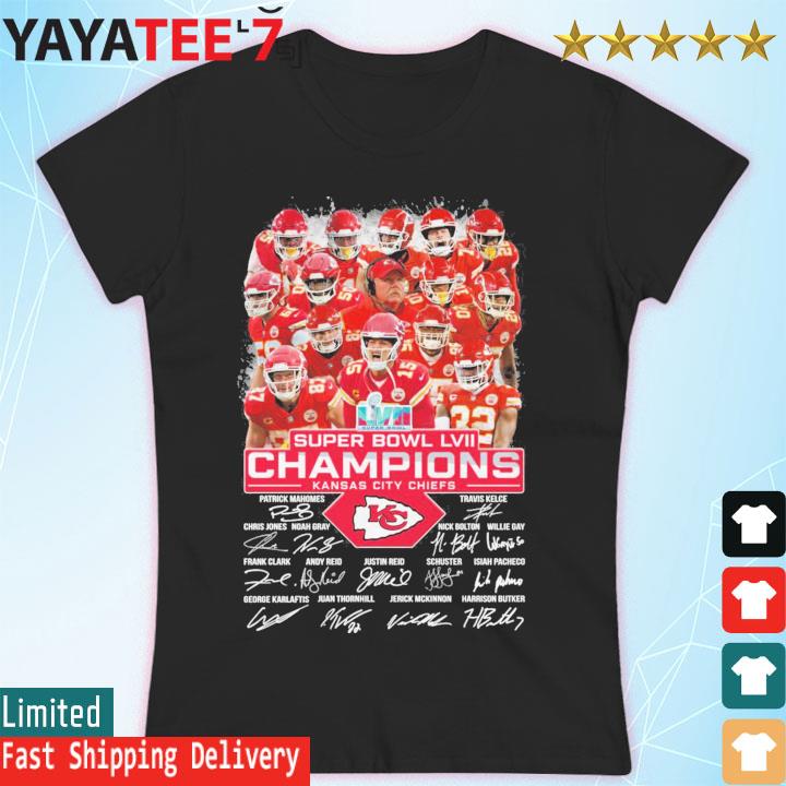 Super Bowl LVII Kansas City Chiefs 2023 Final Champions Signatures shirt,  hoodie, sweater, long sleeve and tank top