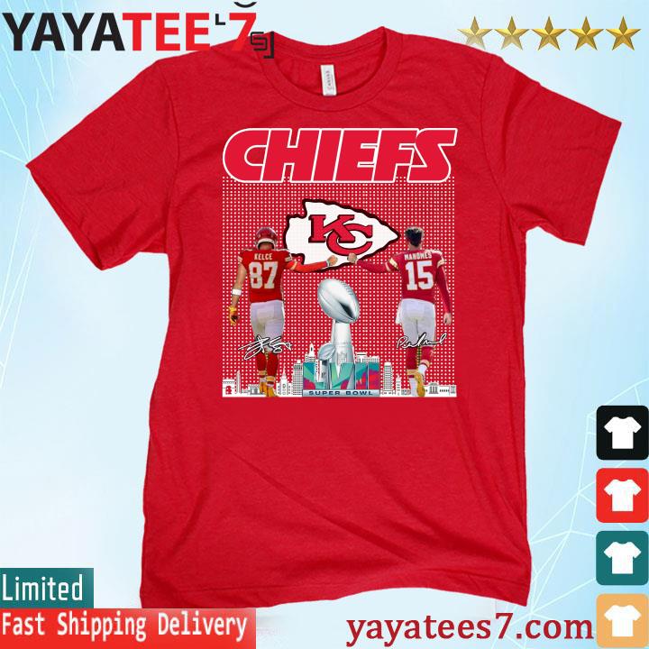 Kansas City Chiefs Patrick Mahomes Travis Kelce signatures shirt, hoodie,  sweater, long sleeve and tank top