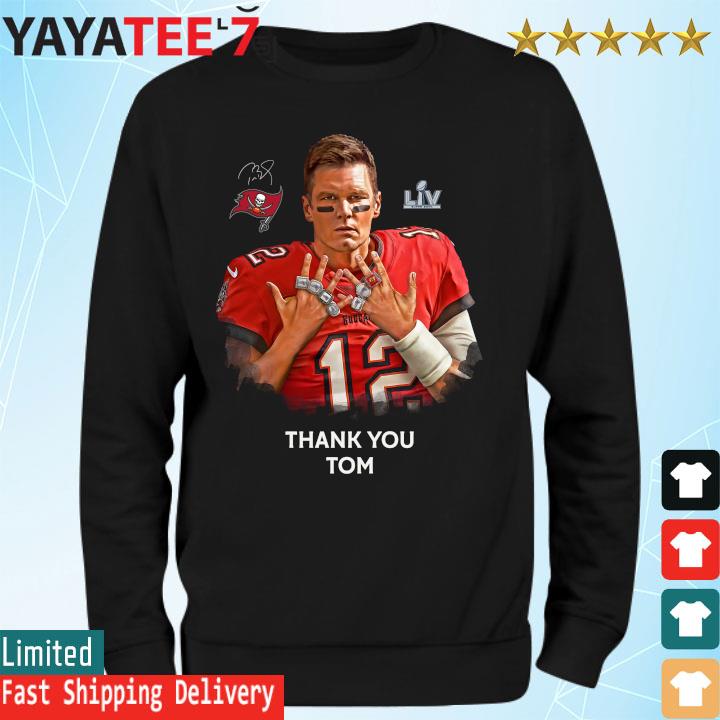 Tampa Bay Buccaneers Thank You 12 Tom Brady 2023 Shirt, hoodie, sweater,  long sleeve and tank top