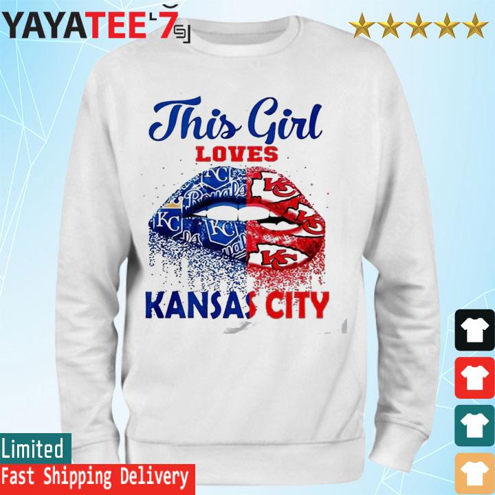 This Girl love Kansas City Chiefs and Royal lips s Sweatshirt