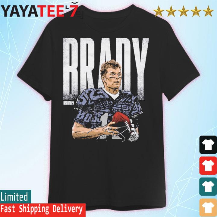 Tom Brady New England Statistics Bold Football Shirt