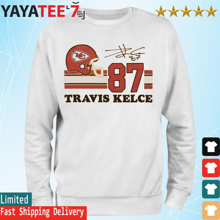 Number 87 travis kelce signature spread arms Kansas city Chiefs logo shirt,  hoodie, longsleeve, sweater