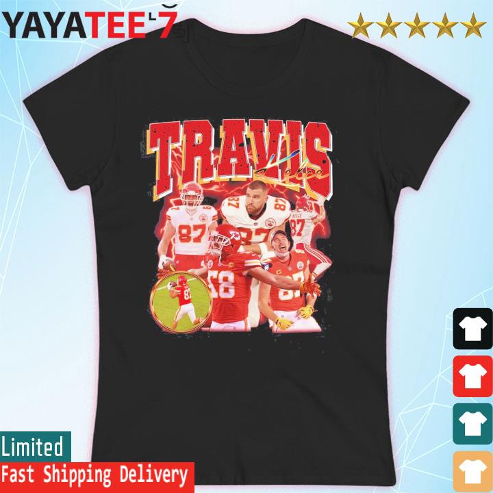 Best travis kelce shirt vintage retro classic Kansas city Chiefs - Limotees