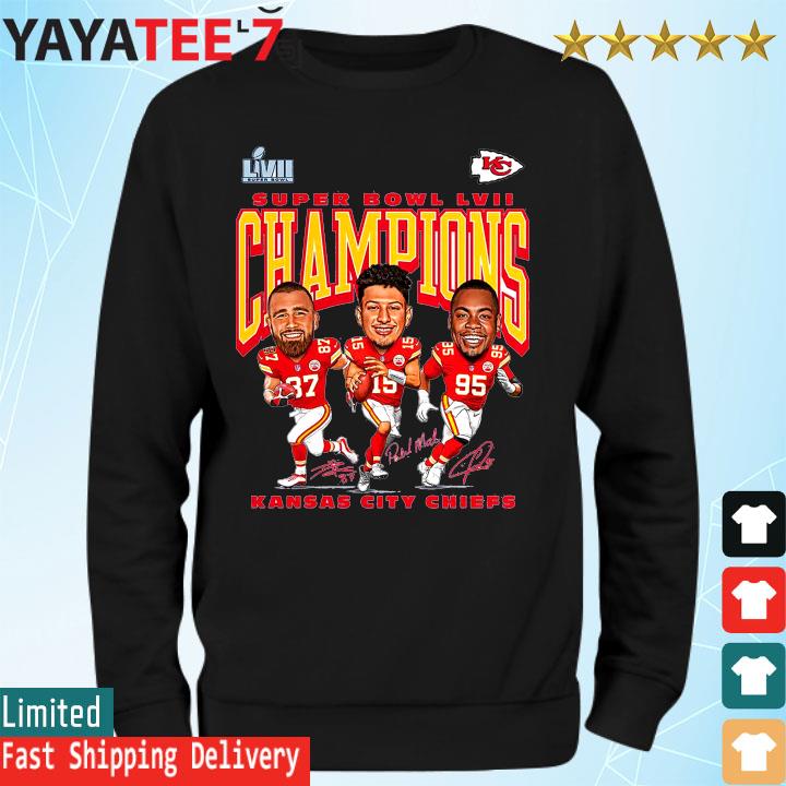 Super Bowl LVII Champions Chiefs Caricature Shirt, hoodie, sweater