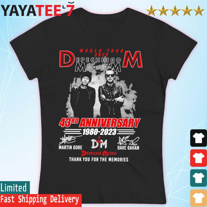 depeche mode t-shirt 2023 tour momento mori dm tee gahan gore world tour