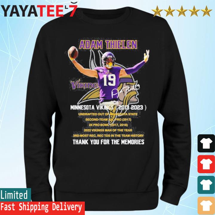 Get Adam Thielen 19 Minnesota Vikings 2013-2023 Thank You For The