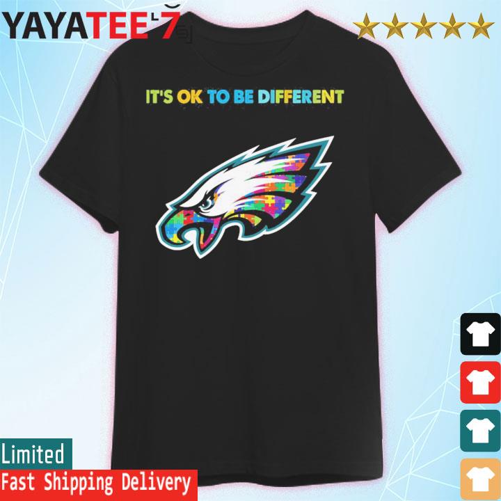 2023 Philadelphia Eagles Autism It's ok to be different shirt