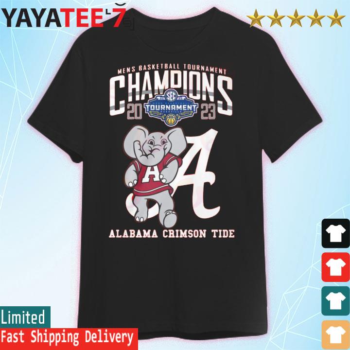 Alabama Crimson Tide 2023 Men’s Basketball Tournament Champions mascot T-Shirt