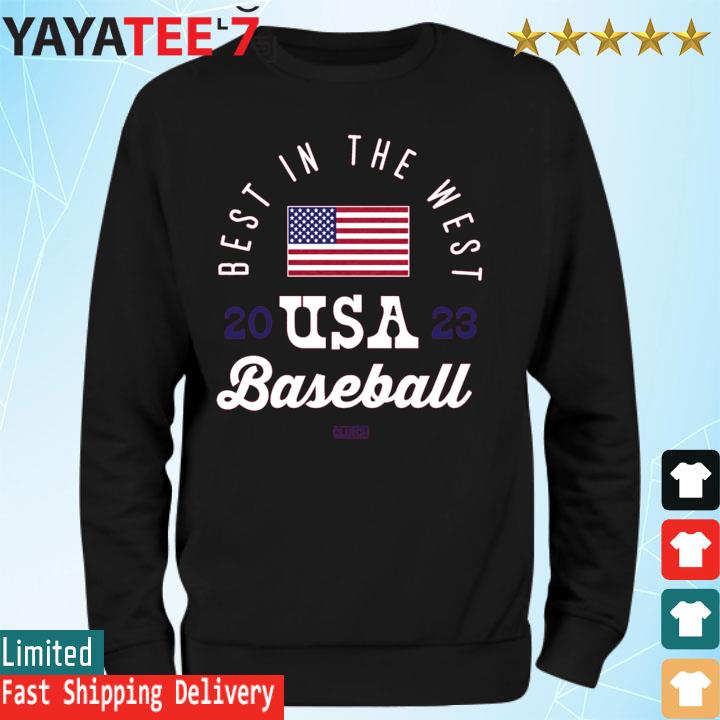 Best In The West 2023 Usa World Baseball shirt, hoodie, sweater