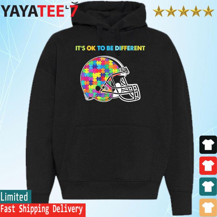 2023 Cleveland Browns Autism It's Ok To Be Different Shirt