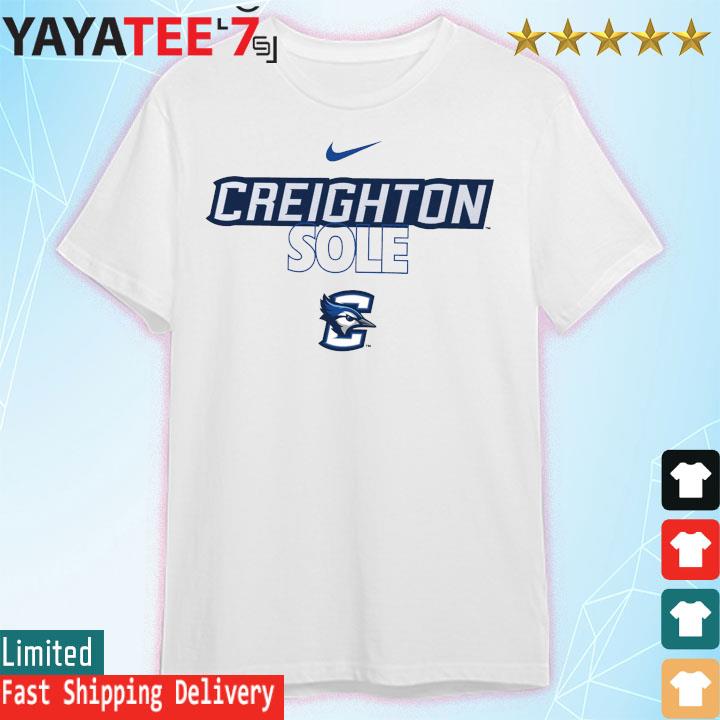 Nike Men's White Creighton Bluejays On Court Bench Long Sleeve T-shirt