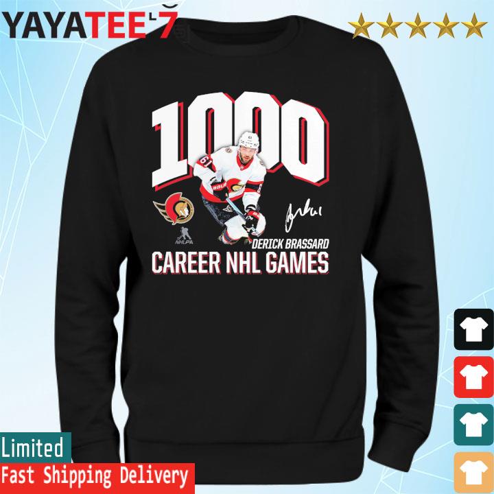 Derick Brassard Ottawa Senators 1,000 Career Games signature shirt t-shirt  by To-Tee Clothing - Issuu