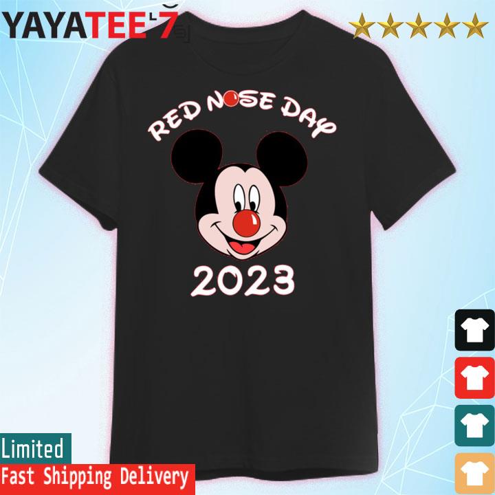 Disney Mickey Red Nose day 2023 shirt
