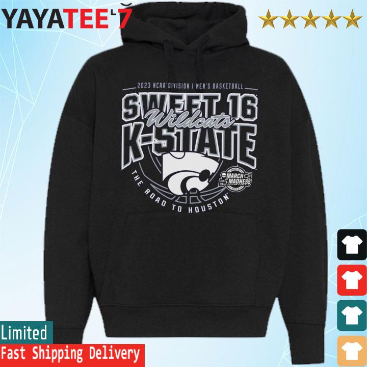 K-State Wildcats Sweet 16 2023 NCAA Division I men's Basketball New York D I M s Hoodie