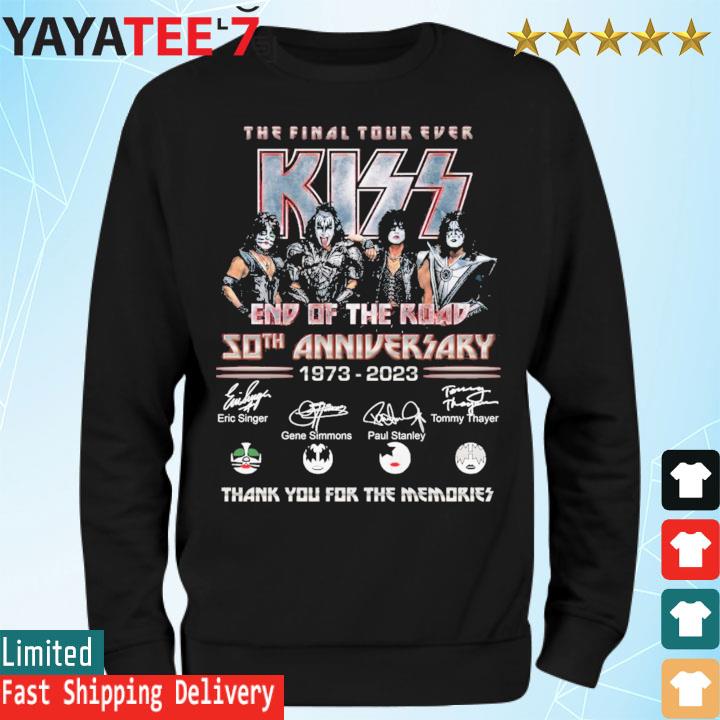 Kiss 1973 -2000 high quality farewell tour shirt