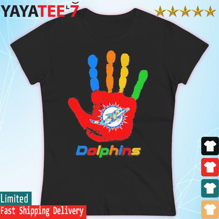 Official miami Dolphins Hand Autism 2023 NFL shirt, hoodie, sweater, long  sleeve and tank top