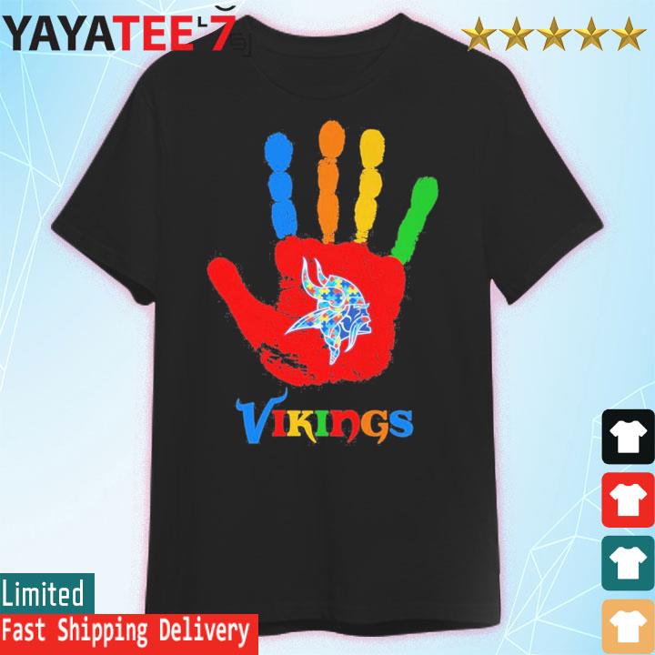 Minnesota Vikings Hand Autism 2023 Shirt