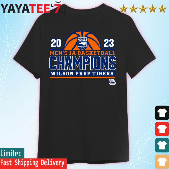 NCHSAA 2023 Men’s 1A Basketball Champions Wilson Prep Tigers shirt