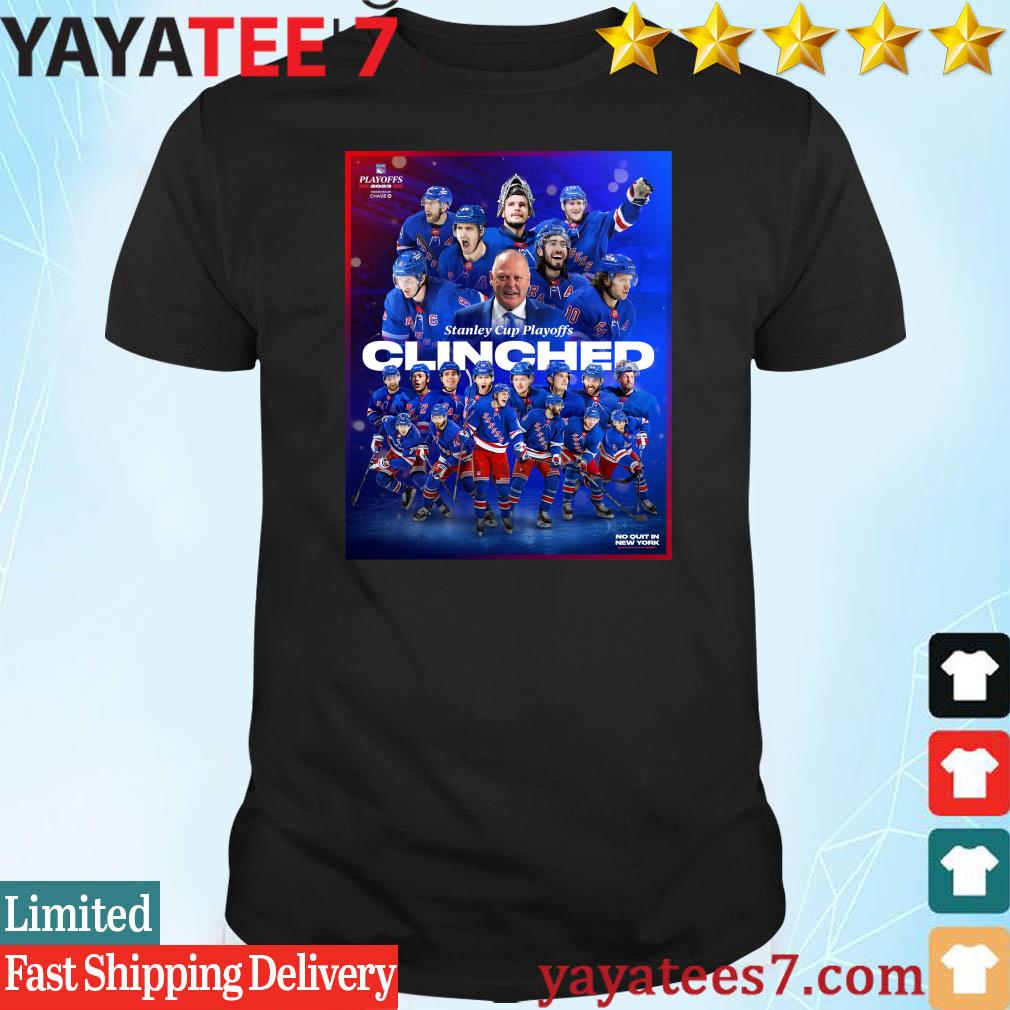 New York Rangers 2023 Stanley Cup Playoffs Clinched T-shirt