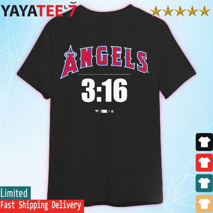 Nice stone Cold Steve Austin Los Angeles Angels Fanatics Branded 3 16 T-shirt