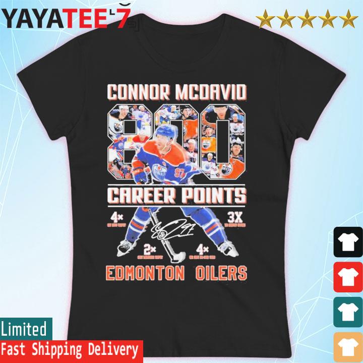 Connor Mcdavid career points edmonton oilers shirt, hoodie, sweater, long  sleeve and tank top